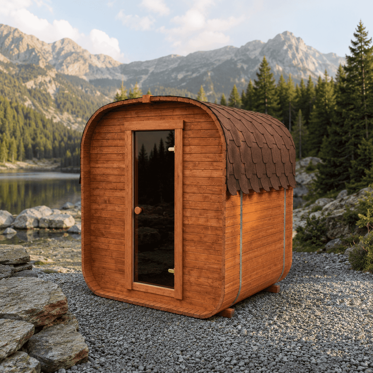 Sauna ogrodowa QUADRO 180 cm