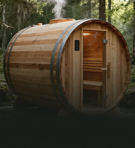 Sauna Homera w ogrodzie