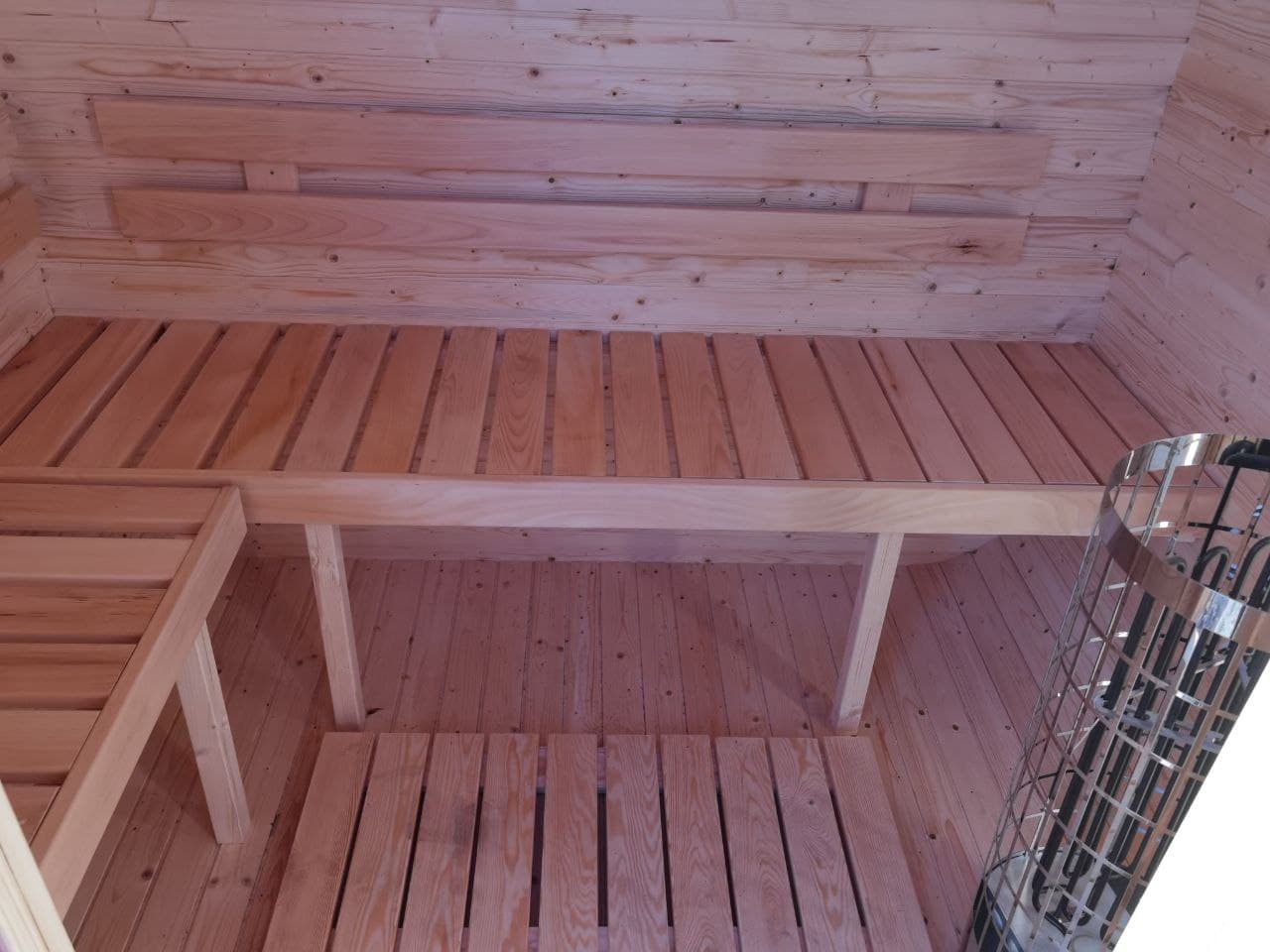Sauna ogrodowa QUADRO 180 cm - Z Piecem Elektrycznym miniatura 3
