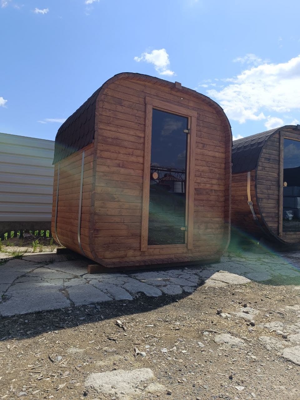 Sauna ogrodowa QUADRO 180 cm - Z Piecem Elektrycznym miniatura 4