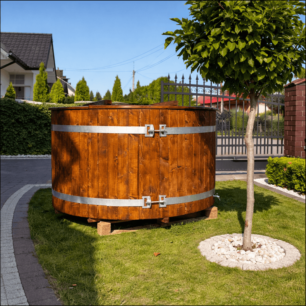 Drewniana balia ogrodowa