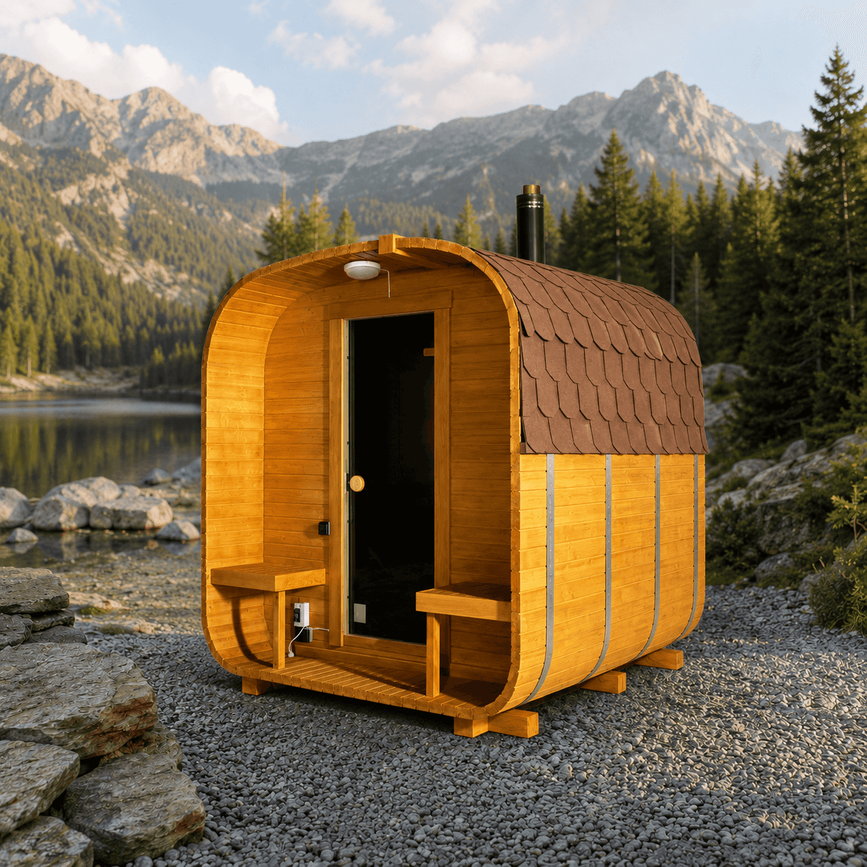 Sauna ogrodowa QUADRO 240 cm